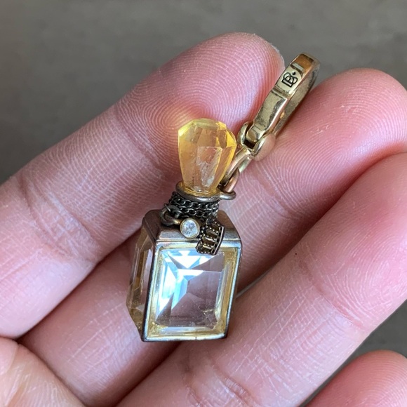 Retired Rare Juicy Couture Crystal Perfume Bottle Charm for Bracelet